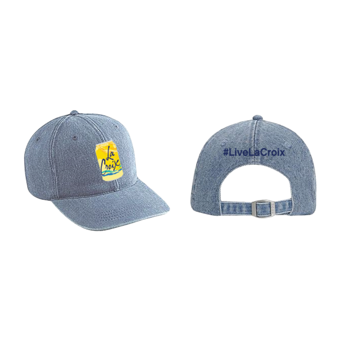 La Croix Bundle White/Denim Hats + goodies lacroix_lemon_denim_hat_-  main image 3